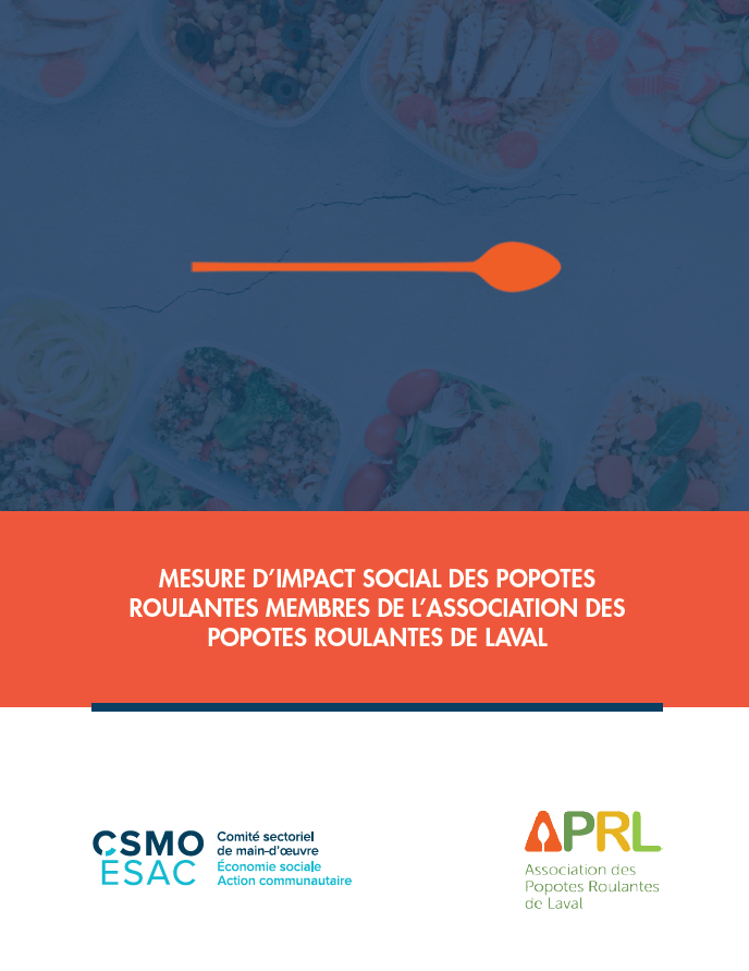 Mesure d&rsquo;impact social des popotes roulantes membres de l&rsquo;association de popotes roulantes de Laval