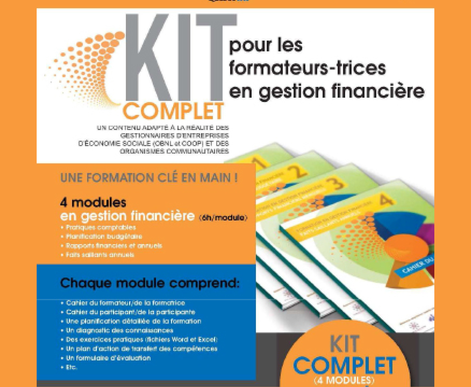 Kit complet pour les formateurs en gestion financière – 4 modules